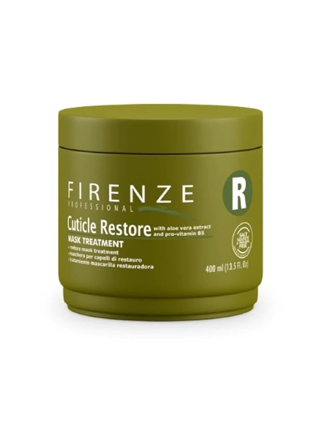 Firenze Professional Cuticle Restore Mask Treatment (salt sulfate &amp paraben free) 13.5 oz with Free Red Gift Bag