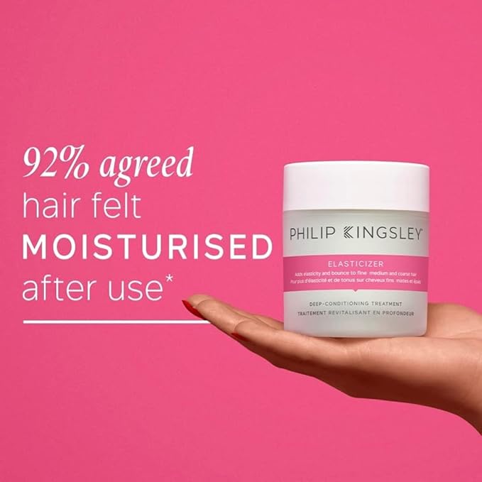 PHILIP KINGSLEY Elasticizer Deep Conditioning Treatment Hair Care Kit - Repair Hair Mask Booster Leave-In Conditioner Spray and Styling Cream Adds Bounce and Shine for Dry Damaged Hair