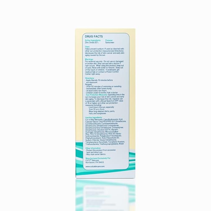 CoTZ Kids Mineral Sunscreen |SPF 40 | Lightweight Sunscreen | No White Cast