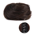 messy bun hair piece 1/2 PCS Accessory Updo Hairpieces For Women Girls Mini Claw Synthetic Curly Wavy Hair Bun Extensions Wig Clip in Messy &amp Cat Ears Short bun hair pieces for women ( Color : FB0