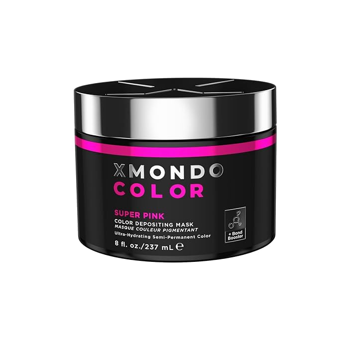 XMONDO Hair Color Super Pink Hair Healing Semi Permanent Color | Vegan Formula with Hyaluronic Acid to Retain Moisture Vegetable Proteins to Revitalize and Bond Boosting Technology 8 Fl Oz 1-Pack