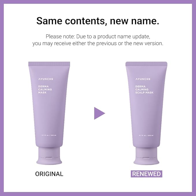 AYUNCHE Derma Calming Hair Mask 6.7 fl. oz. (200ml) [For Dry &amp Sensitive Scalp] | Moisturizing and Soothing Hair Pack | Vegan Hair Mask | Korean Salon Brand