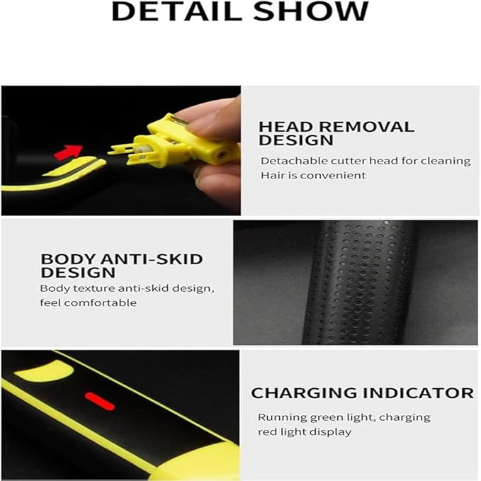 Ailsion Wet and Dry Shaver Electric Razor for Men and Women Shaver for Body Hair Multifunctional Grooming Tool Men's and Women's Electric Shaver for Shaving Pubic Hair (a set) 1