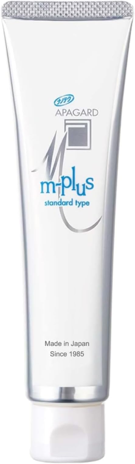 APAGARD® M-Plus Sangi's Nano-Hydroxyapatite Toothpaste for Naturally Whiter Teeth No Fluoride for Family use 125g / 4.4 oz Mild Mint Flavor Pack of 2