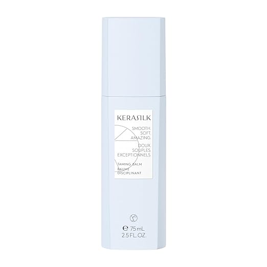 KERASILK Taming Balm | Nourishes &amp Hydrates Strands | Instantly Smooths &amp Softens Hair | With Heat Protection | For Coarse Frizzy &amp Unruly Hair