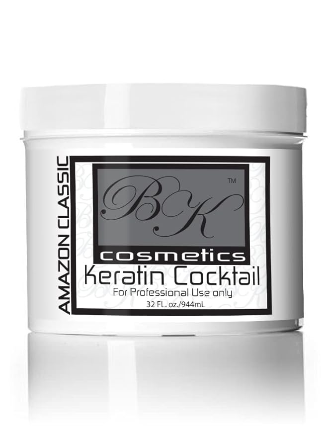 Amazon Classic Keratin Hydrating Cocktail Mask (32.oz) Effective Keratin Hair Relaxer - Made in USA - Anti Frizz Hair Mask - Smoothing Moisturizing Nourisher