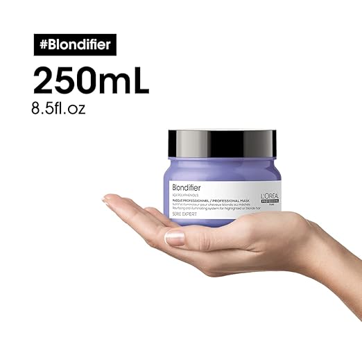 L'Or?al Professionnel Paris Blondifier Mask - Nourishing &amp Smoothing Treatment For Blonde or Bleached Hair Enhances Shine &amp Fights Brass For All Hair Types