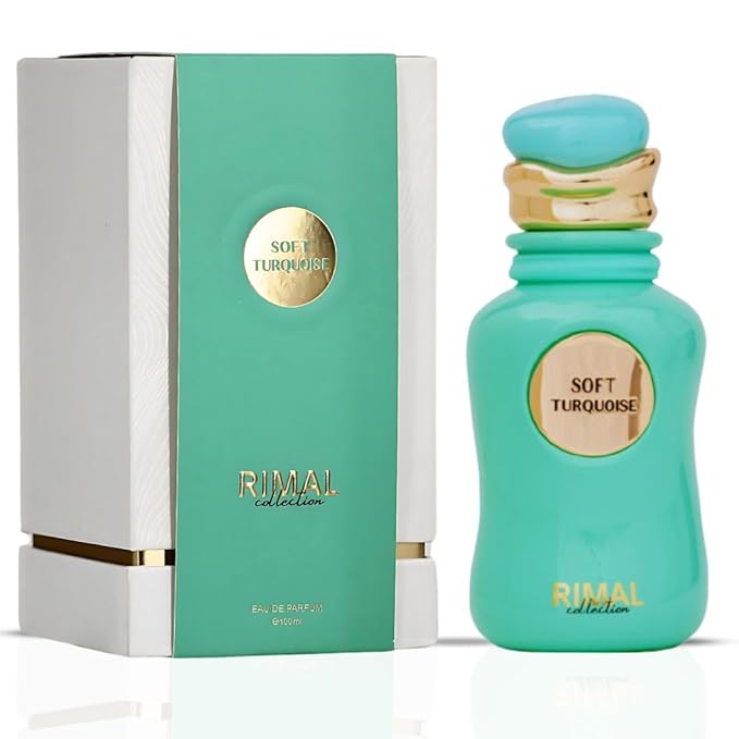 Soft Turquoise Long Lasting Arabian Perfumes for Women ? Eau de Parfum Spray 100ML (3.4 OZ) ? Floral Embrace of Strawberry Rose &amp Vanilla Musk Notes ? Ladies Perfume &amp Signature Gift for Wome