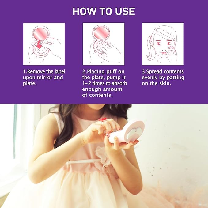 peach and Baby Kids Mineral Sun Cushion SPF50+ PA++++ (Angel's Wings)