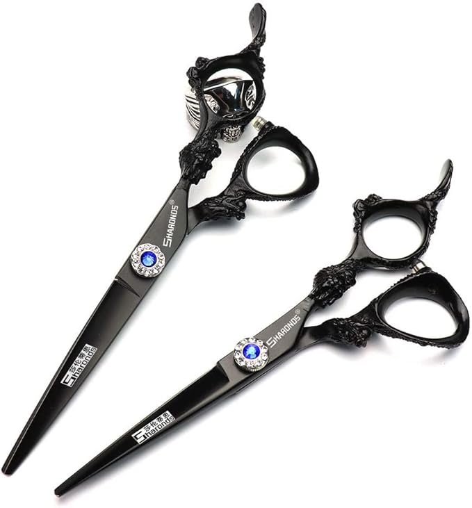 6/7/9-inch professional hair clipper set stainless steel sharp hair clippers hairdresser specific scissor (6 inch 2pc)