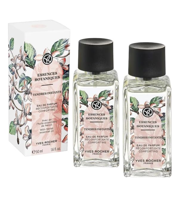 Yves Rocher Essences Botaniques Tendres Instant Perfume for Women Long Lasting Fragrance ? Set of 2 Double Your Favorite Perfume 50 ml/1.7 fl.oz