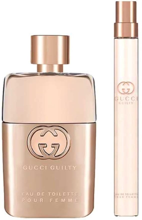 Avir Guilty for women Eau de Toilette 2 Piece gift set 1.6oz EDT Spray+ 0.33oz EDT Spray + Makeup Remover Wipe - Alcohol Free Face &amp Eye Makeup Remover Wipe with Aloe E &amp Cucumber Extract