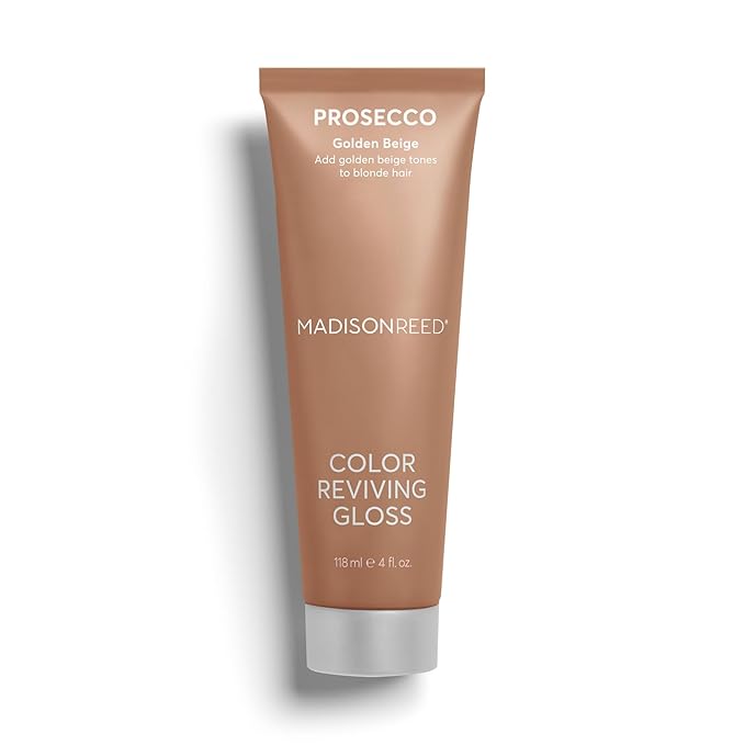 Madison Reed Color Reviving Gloss Prosecco - Golden Blonde Semi-Permanent Hair Dye Enhances Hair Color &amp Corrects Tone Adds Brilliant Shine Keratin &amp Argan Oil 4 Fl Oz (118 mL)