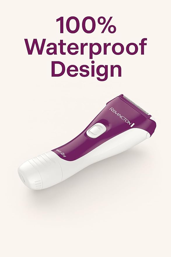 Remington Smooth &amp Silky Electric Shaver for Women 3-Blade Battery Operated Foil Shaver and Bikini Trimmer Shave Wet or Dry