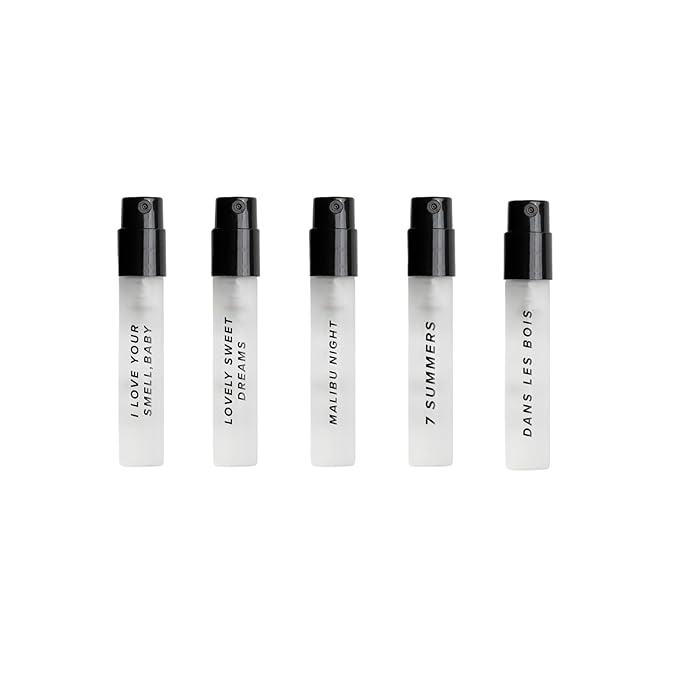DIME Beauty Perfume Sampler Hypoallergenic Clean Perfumes Eau de Toilette For Women (Set of 5 2 ml)
