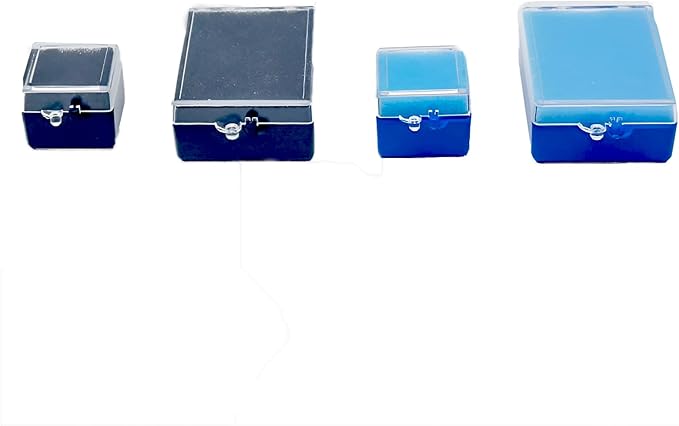 100 Pcs Dental Crown Boxes with Foam Denture Crown Veneer Storage Case for Dental Lab Clinic (small)