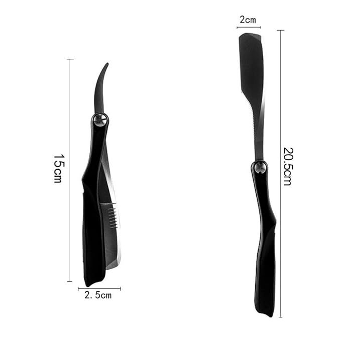 10 Blades Straight Shaving Dural Edge Razors Barber Hair Razor Spring Style Shaver Beard Face Underarm Body Eyebrow Hair Removal