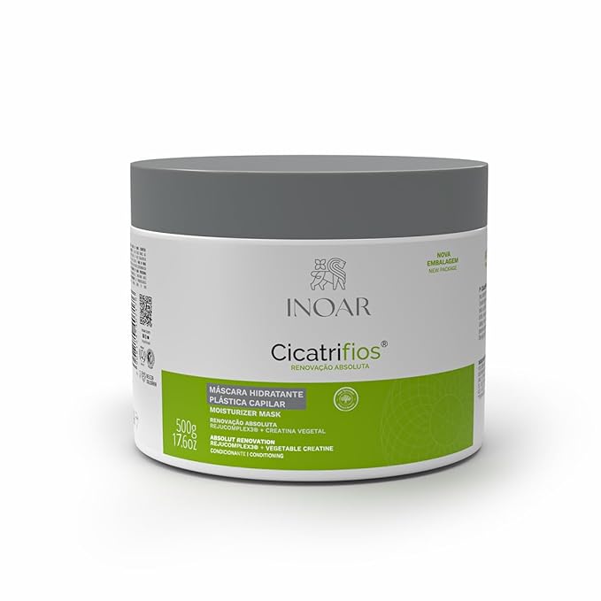 INOAR Cicatrifios Hair Mask with RejuComplex3 for Deep Repair Frizz Control &amp Enhanced Softness 17.6 Fl Oz