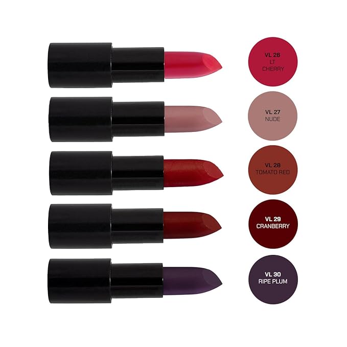 Radiant Professional Advanced Care Lipstick - Ultra Nourishing Moisturizing Long Lasting Matte Lipstick With Vitamin E- UVA UVB Filters - VELVET (27 Nude)