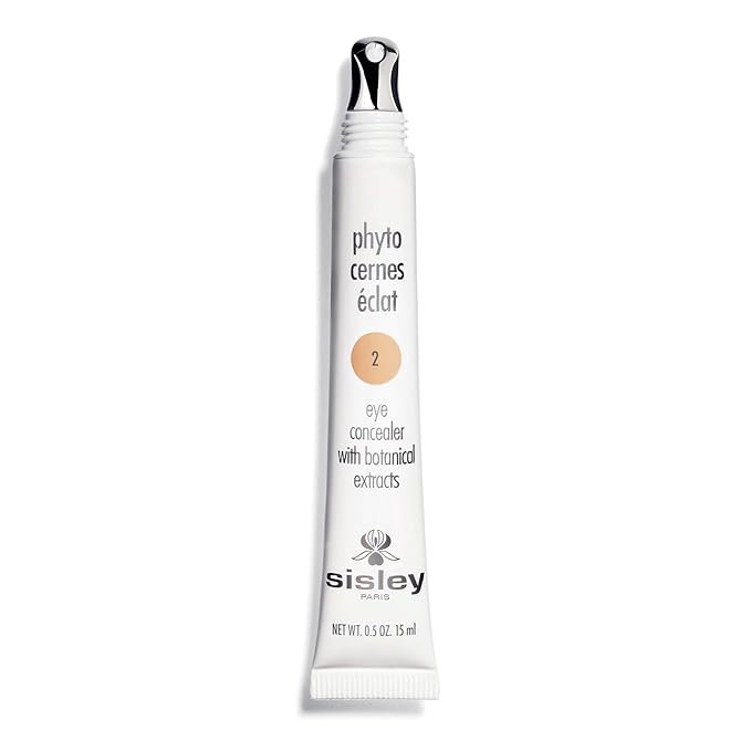 Sisley Paris Phyto-Cernes Eclat No. 2 - 15 mL - Eye Concealer - Tinted Anti-Dark Circles Product - Instantly Masks Dark Circles &amp Targets Puffiness - Natural Long-Wear Finish - Includes Brush