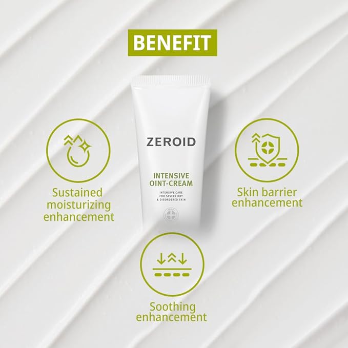 ZEROID | Intensive Oint-Cream | Face Moisturizer for Extremely Dry Skin | Face Cream for Sensitive &amp Disordered Skin | Intensive Skincare | Face Lotion for Soothing &amp Moisturizing | 2.7 fl oz