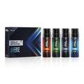 Wild Stone CODE Travel Pack with Iridium Titanium Steel and Copper Perfume Body Spray for Men Pack of 4 (40ml each) | Gift Set for Men