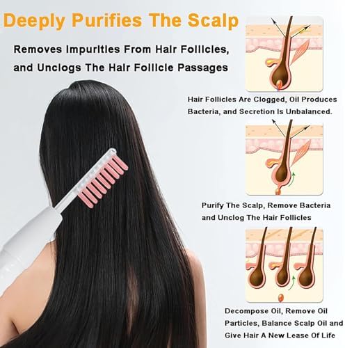 10 Inch Multifunctional Hair Analyzer | Scalp Detector &amp Follicle Tester | Moisture Oil &amp Flexibility Monitor | Ideal for Hair Loss Treatment (White)