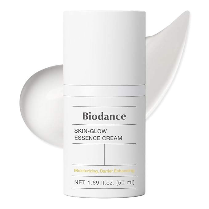 BIODANCE Skin-Glow Essence Cream Moisturizing Anti-Aging Hyaluronic Acid &amp Ceramide Facial Moisturizer Korean Skincare Stocking stuffers for teen girls | 1.69 fl.oz 50ml