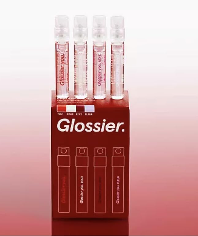 Glossier You Perfume Sampler Set: You Fleur Doux &amp R?ve Mini Fragrance Gift Set ? Skin-Scent Enhancing Musk Perfume Collection