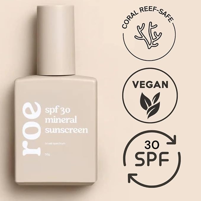 Roe Wellness- Baby Mineral Sunscreen SPF 30 Clean Ingredients | Non-Greasy Reef Safe Paraben-Free (2Pack)