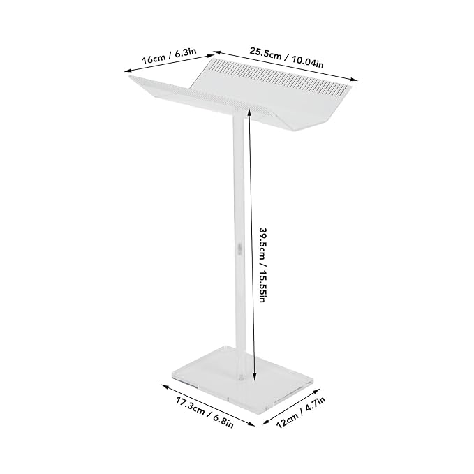 ANGGREK Acrylic Hair Extension Stand Transparent Sectioning Display Hair Extension Holder for Salon Home