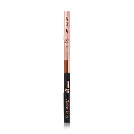 Charlotte Tilbury Exagger-Eyes Eyeliner Duo - Dual-Ended Smudge Proof Eyeliner with 2 Complementary Shades - Long-Wear Waterproof Humidity-Resistant - Black