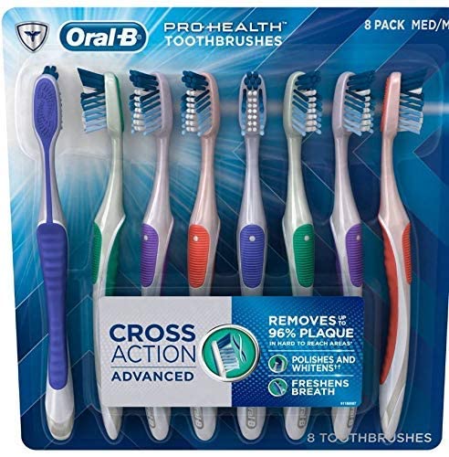 Oral-B Pro-Health Cross Action Advanced Toothbrush Medium - 8 pack