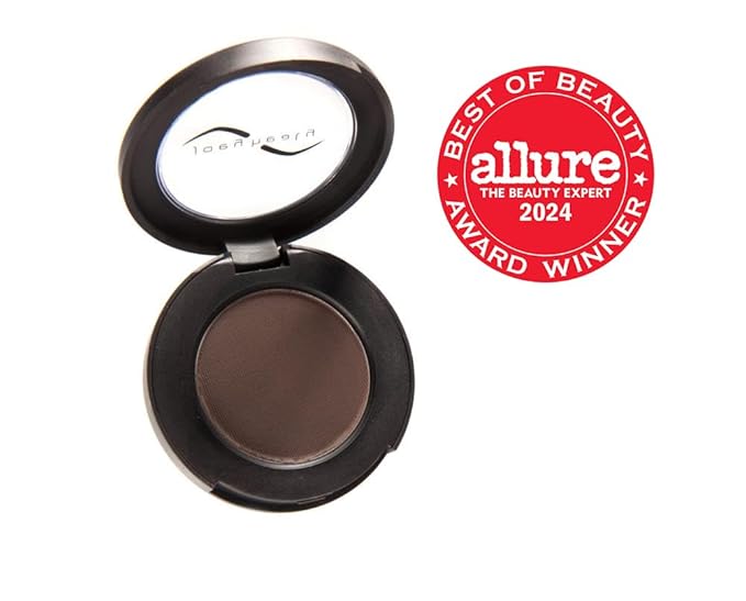 Joey Healy Luxe Brow Powder Natural and Soft Definition Eyebrow Powder Waterproof Brow Makeup Formula Tobacco (Brunette)