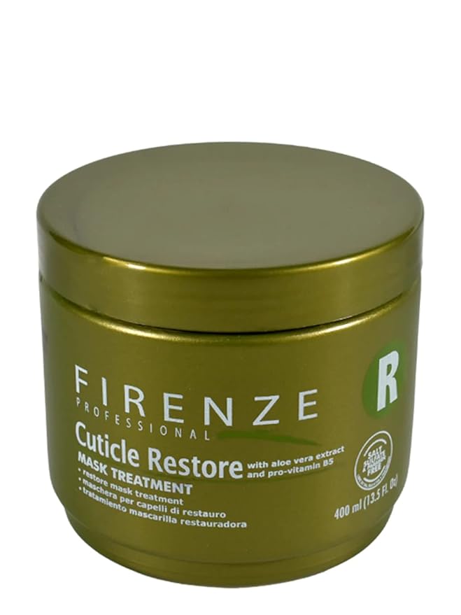 Firenze Professional Cuticle Restore Mask Treatment (salt sulfate &amp paraben free) 13.5 oz with Free Red Gift Bag