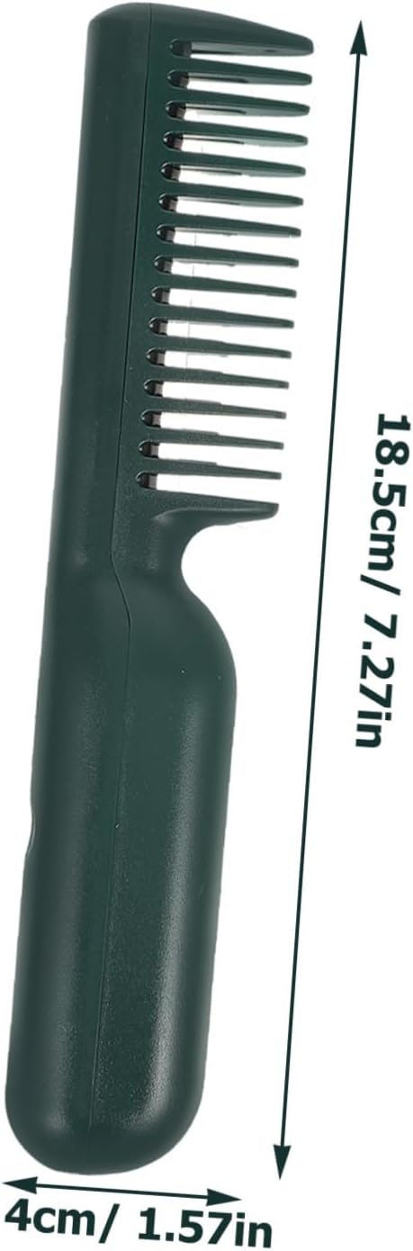 Electric Heating Comb for Hair Straightening Portable Hairstyling Tool with Quick Heat Up Compact Design for Home Travel Use for All Hair Types