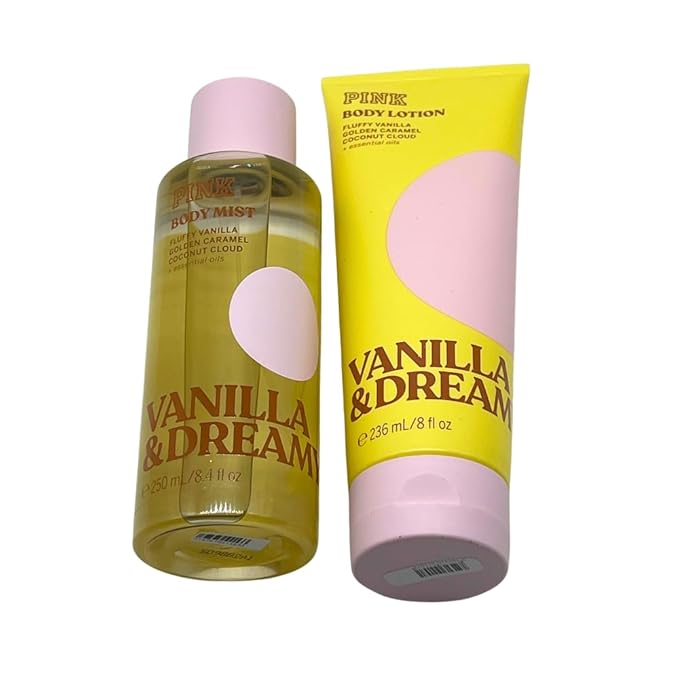 Victoria's Secret PINK VANILLA &amp DREAMY Body Mist &amp Lotion 2-piece set - 2025 LIMITED EDITION