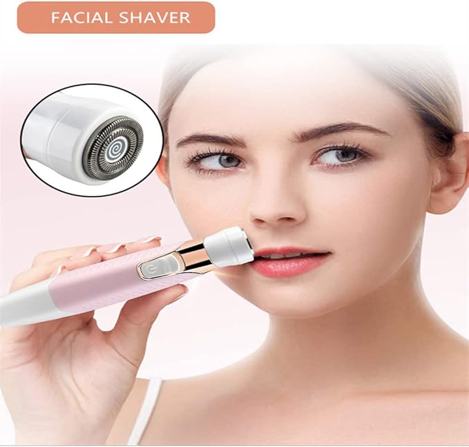 Electric Lady Shaver 5-in-1 Painless Electric Razor for Women Bikini Trimmer Women Body Hair Removal for Legs Arms Underarms Face Eyebrow and Bikini