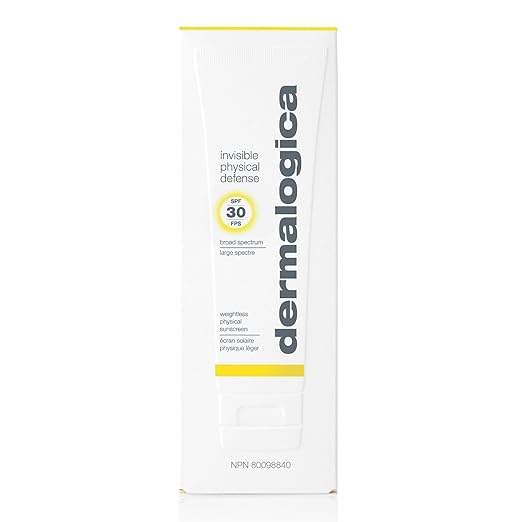 Dermalogica Invisible Physical Defense SPF30 (1.7 Fl Oz) Face Sunscreen Moisturizer - Non-Greasy Formula That Defends Against UVA/UVB/Blue Light