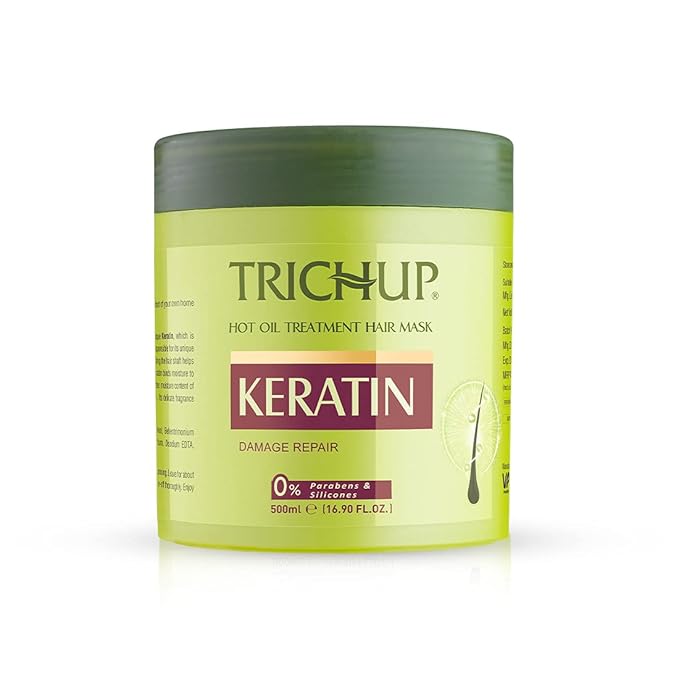 Trichup Keratin Hot Oil Treatment Hair Mask For Flexible Strong &amp Manageable Hair - 500ml
