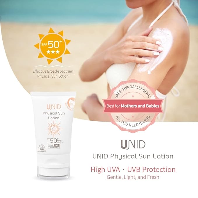 Mineral Sunscreen SPF 50+ | Non-Toxic Titanium Dioxide Sunblock for Sensitive Skin | Reef Safe Pregnancy &amp Baby-Safe | Clean Non-Greasy Face &amp Body Formula for Women &amp Men | 1.69 fl oz (
