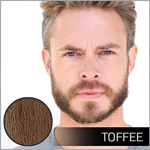 VOLT Grooming Temporary Instant Beard Color Single Pack - Quick Drying Plant Based Hypoallergenic Brush on Color for Beards Mustaches and Eyebrows - 0.35 Fl Oz (10 ml) Toffee (Light Brown)