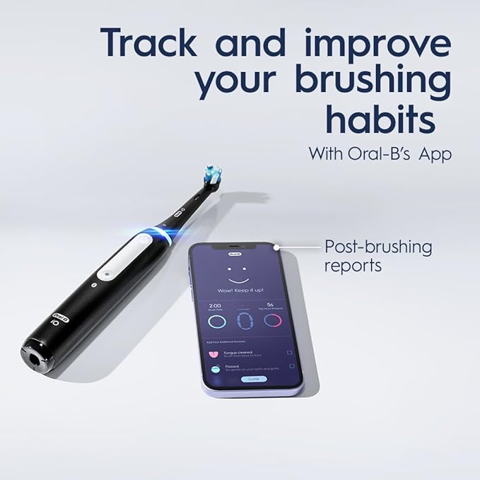Oral-B iO Series 4 Electric Toothbrush with (1) Brush Head Rechargeable ICY Blue