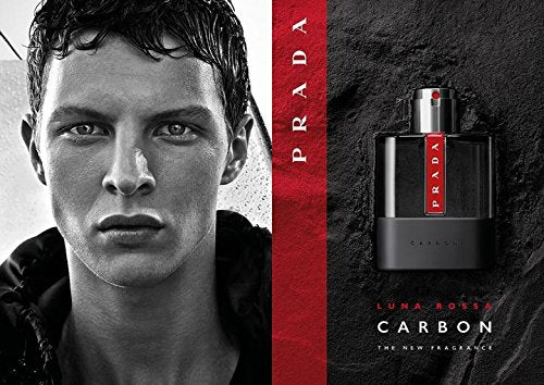 Prada Luna Rossa CARBON for Men Eau de Toilette Spray 3.4 ounce