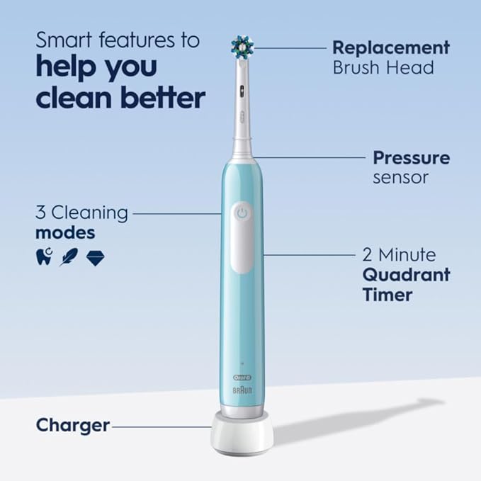Oral-B Pro 1000 CrossAction Electric Toothbrush Green