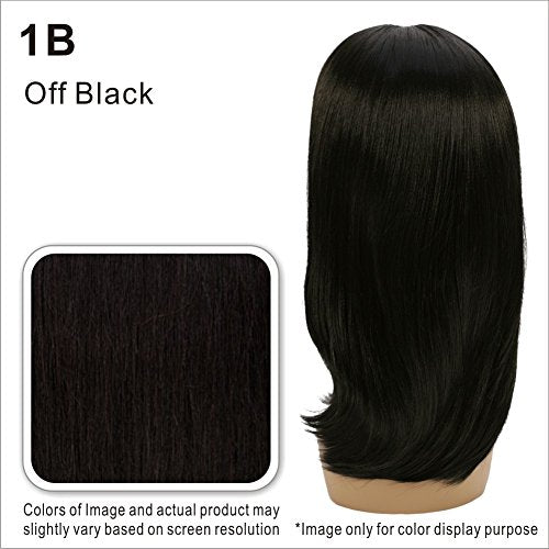 Vivica A Fox Hair Collection BP Kennedi Bang N Pony in Color Wig 1B 5.20 Ounce