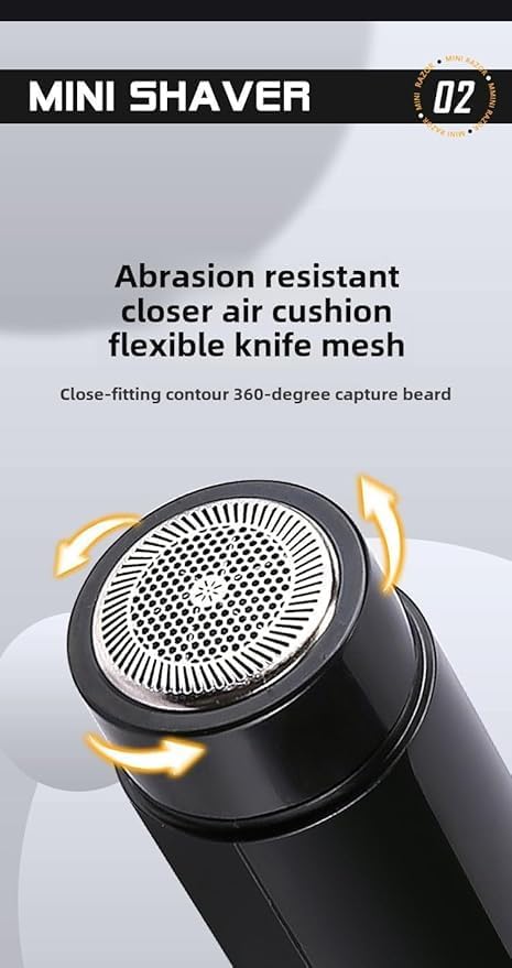 Electric Shaver for MenUnisex Portable Mini Electric RazorBlack Pocket Size Shavers USB ChargingAluminum Alloy BodyDetachable Cleaning HeadBikini Trimmer Facial Hair Razor DeviceApply Travel