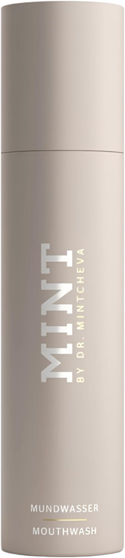 MINT whitening mouthwash with hydrogen peroxide - alcohol-free - mild taste - vitamin B12 peppermint oil and cucumber extract - mouthwash for the care of gums and interdental spaces -By Dr. Mintcheva