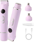 Bikini Trimmer for Women Upgraded 2-in-1 Electric Razors for Women with 2 Replaced Blades and LED Light Wet &amp Dry Use Electric Shaver Support 90 Mins Runtime for Face &amp Body &amp Intimate A