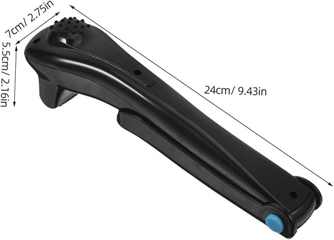 Electric Back Shaver for Men Rechargeable Long Handle Razor for Back Hair Removal Professional Grooming Tool in Black Color